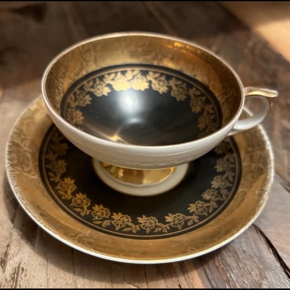 Vintage Bavarian Demitasse Espresso Cup & Saucer, Turkish Coffee Cup - Picture 3 of 13